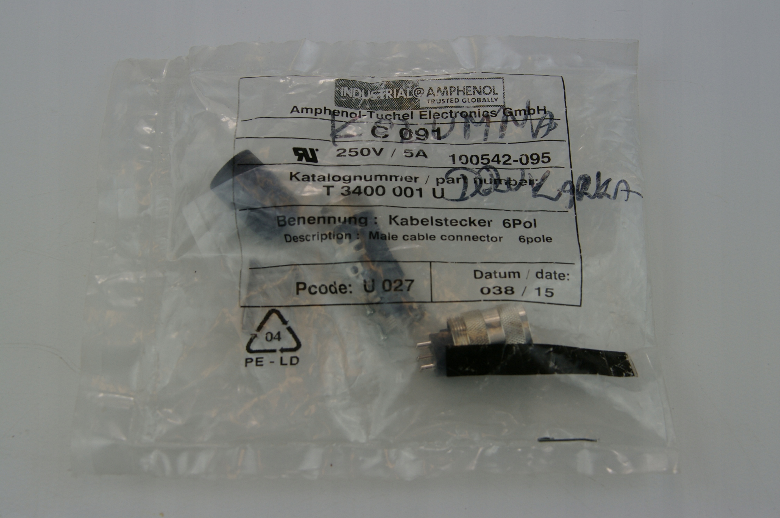 Amphenol C 091 T 3400 001 U · ID 115264995 · Zdjęcie 1