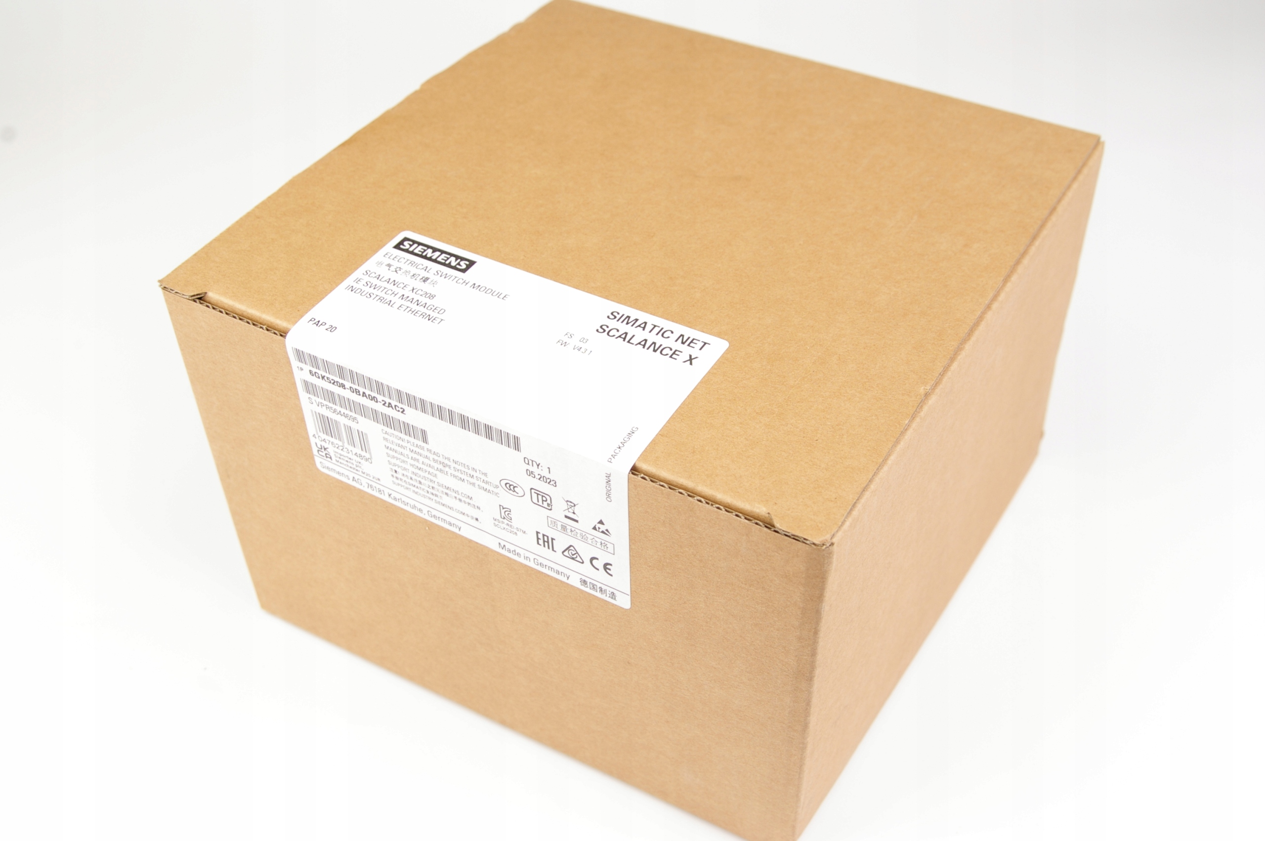 Siemens 6GK5208-0BA00-2AC2 6GK5 208-0BA00-2AC2 · ID 115257374 · Photo 1