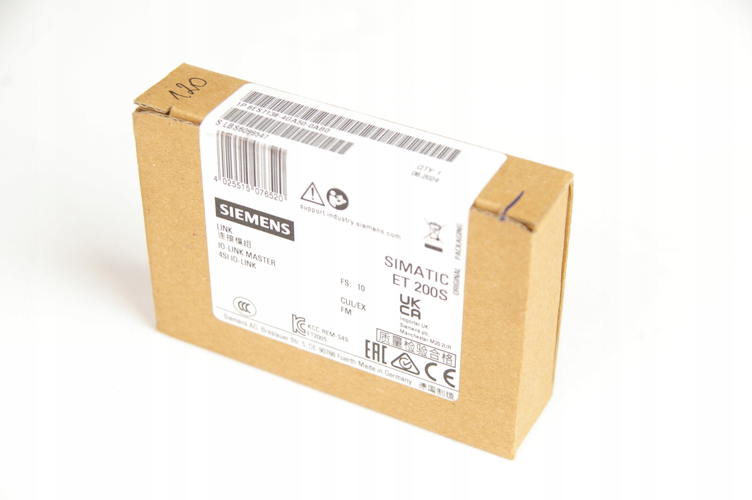 Siemens 6ES7138-4GA50-0AB0 6ES7 138-4GA50-0AB0 ET 200S 4SI IO-Link Master · ID 313712974 · Bild 1
