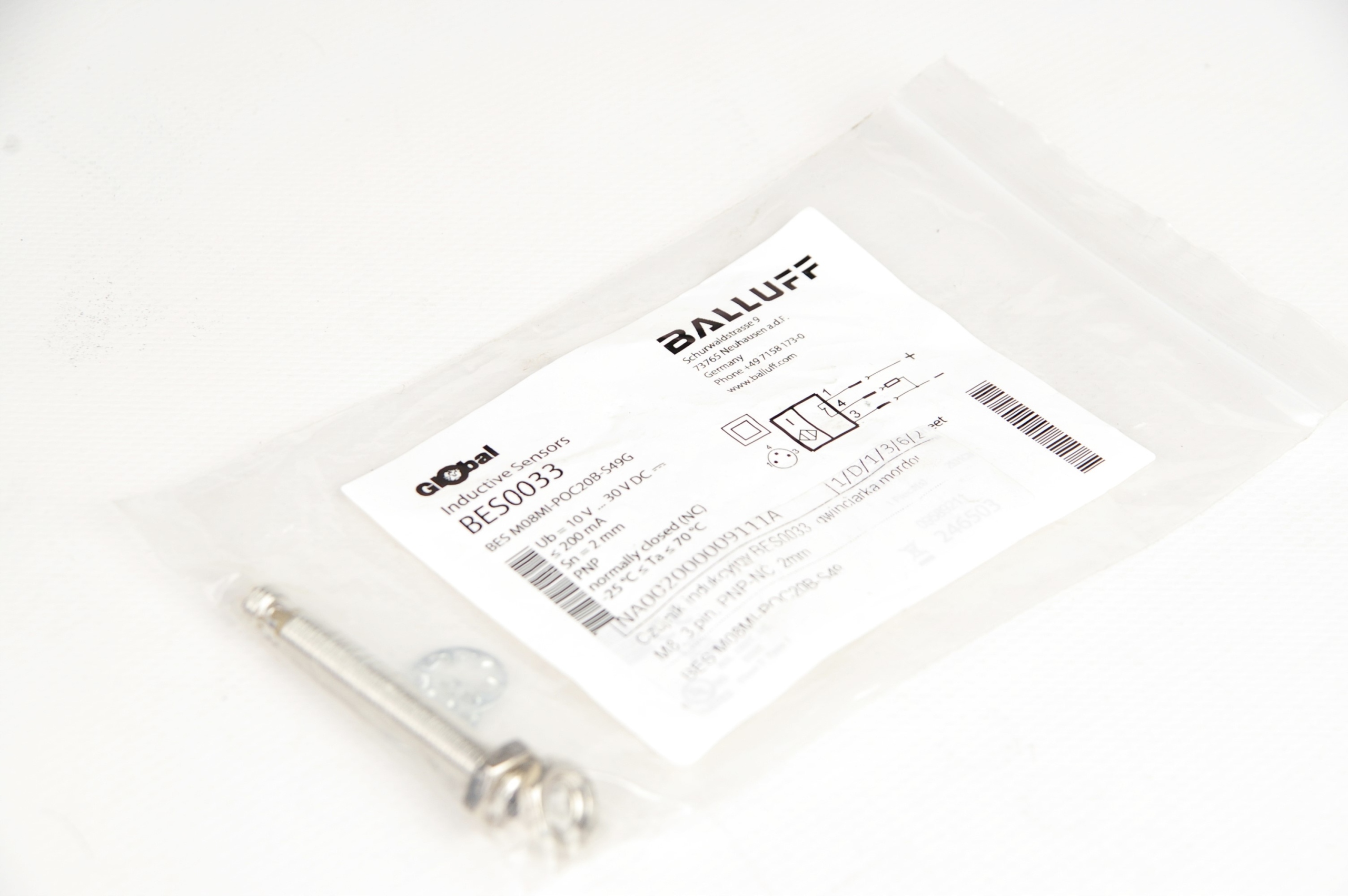 Balluff BES0033 BES M08MI-POC20B-S49G Inductive sensor · ID 235383446 · Zdjęcie 1