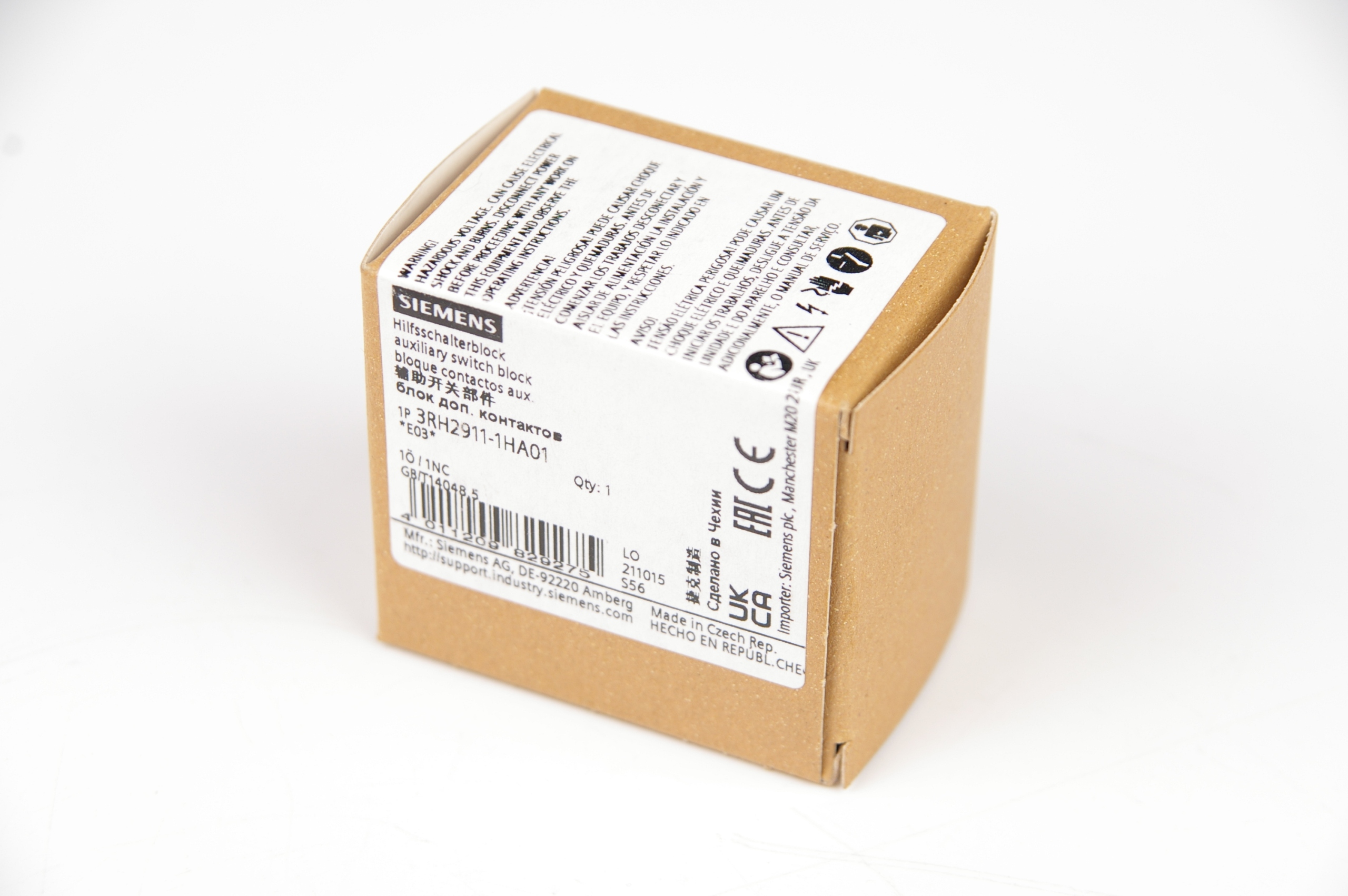 Siemens 3RH2911-1HA01 Auxiliary Switch Block · ID 115253358 · Zdjęcie 1