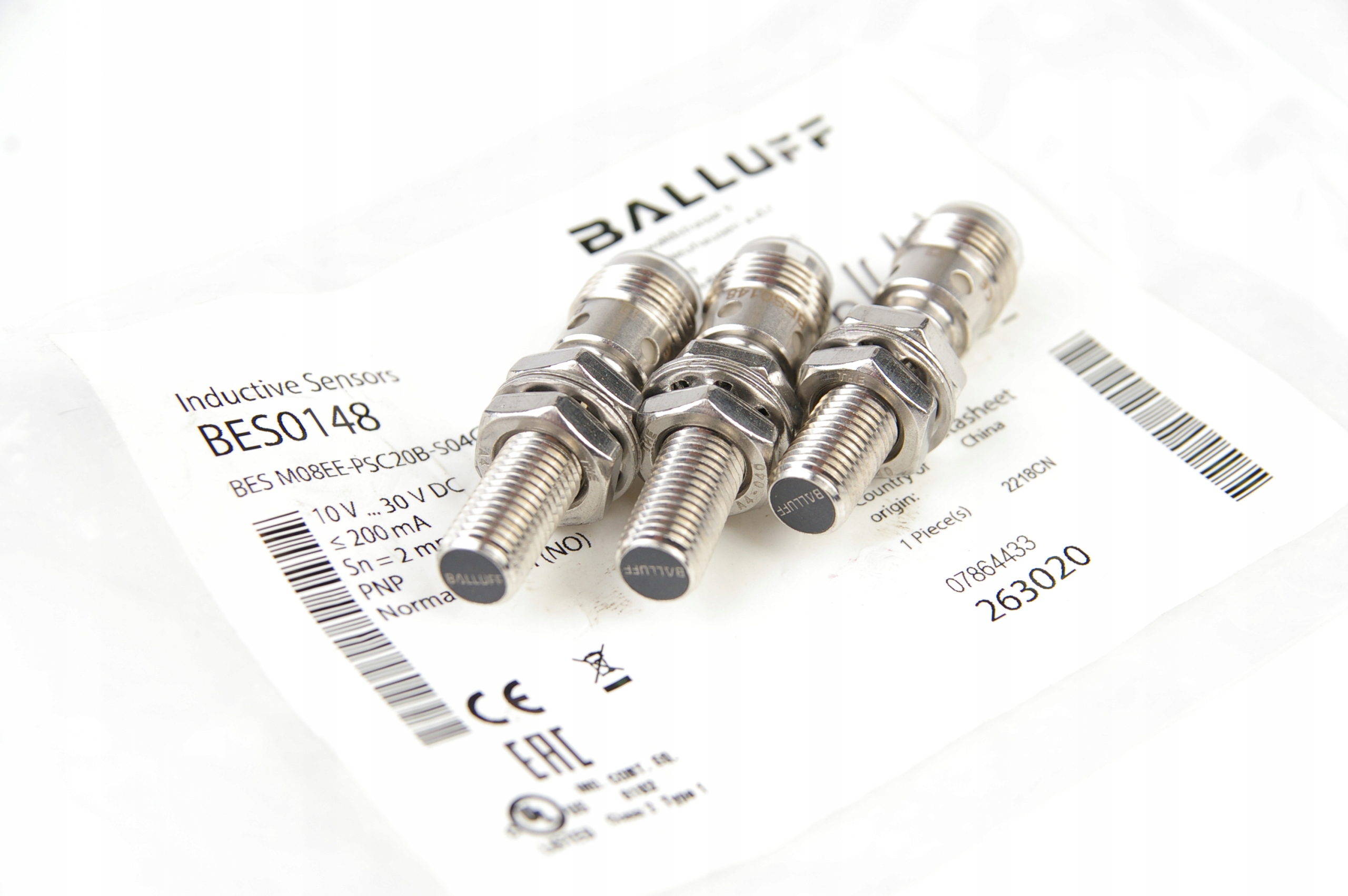 Balluff BES0148 BES M08EE-PSC20B-S04G Czujnik indukcyjny · ID 115256112 · Bild 1
