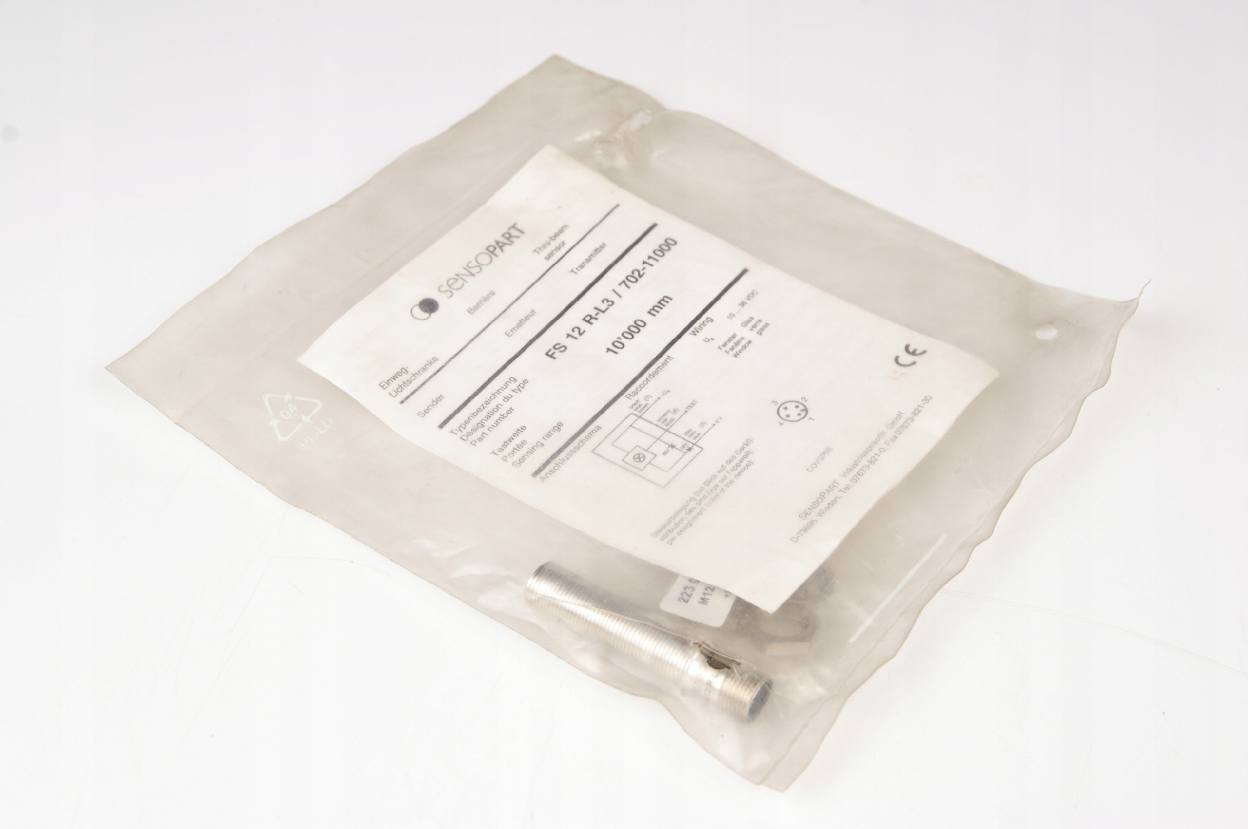 Sensopart FE 12 R-L3 702-11000 Sensor · ID 115253542 · Zdjęcie 1