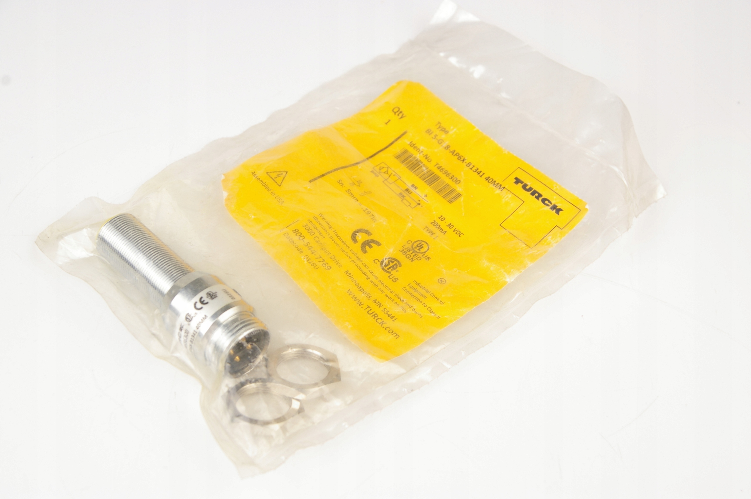 Turck BI5-G18-AP6X-B1341 40MM T4696300 Sensor · ID 115253776 · Photo 1