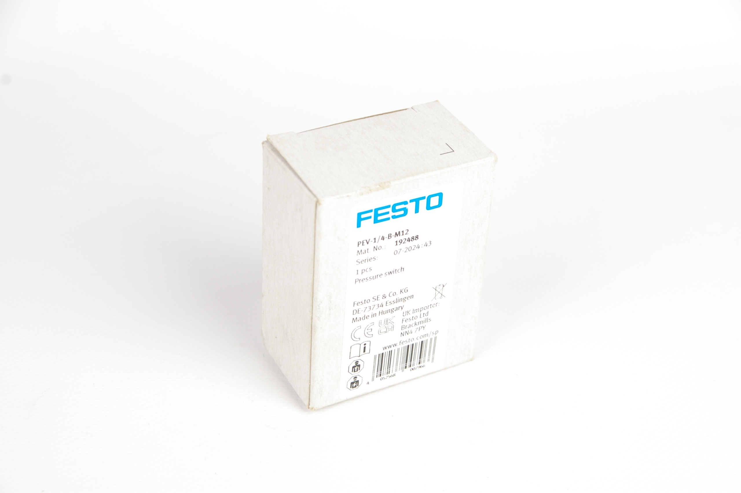 Festo PEV-1/4-B-M12 192488 Pressure switch · ID 179209946 · Photo 1