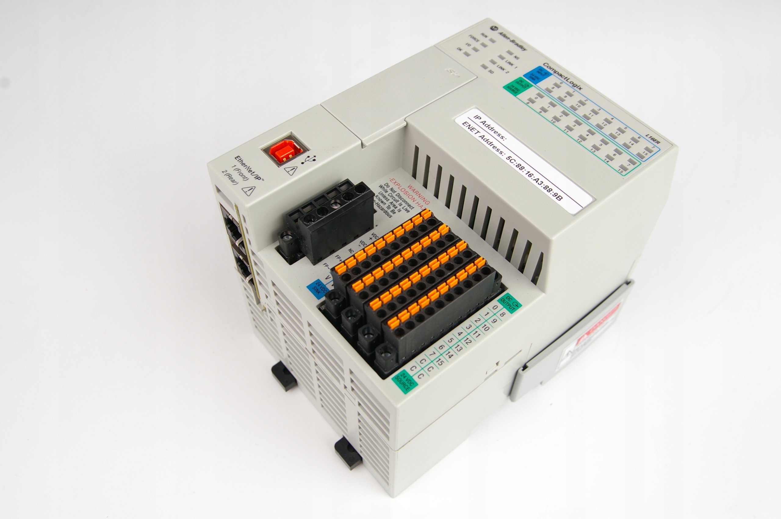 Allen Bradley 1769-L16ER-BB1B Ser B CompactLogix 384KB DI/O Controller · ID 115248533 · Photo 1