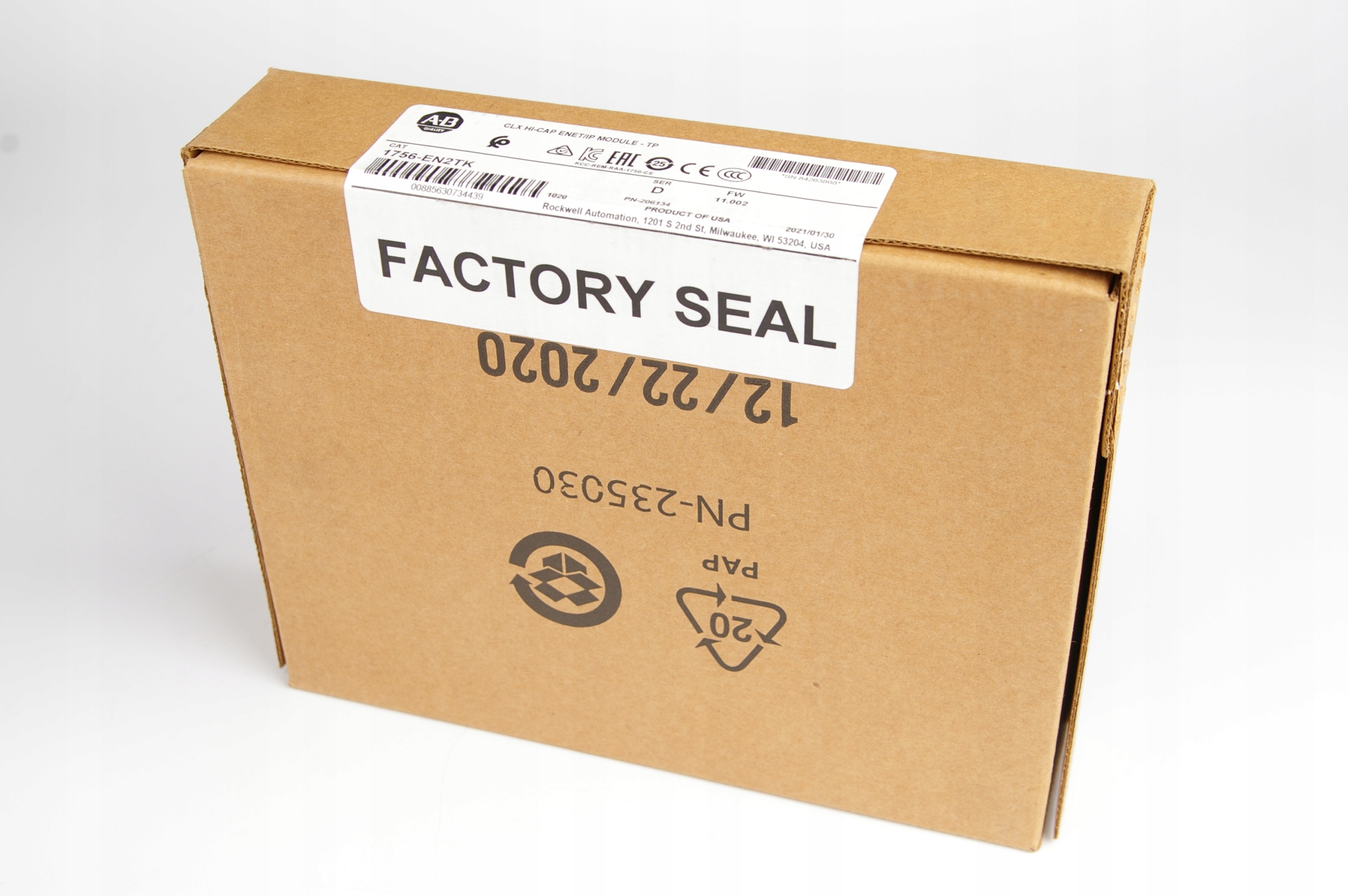 Allen Bradley 1756-EN2TK SER D FW:11.002 ControlLogix EtherNet/IP · ID 115250197 · Zdjęcie 1