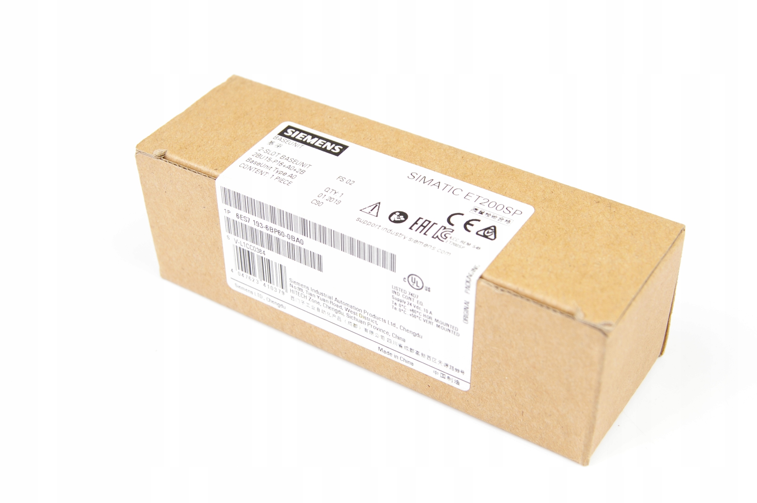 Siemens 6ES7 193-6BP60-0BA0 6ES7193-6BP60-0BA0 · ID 115258348 · Zdjęcie 1