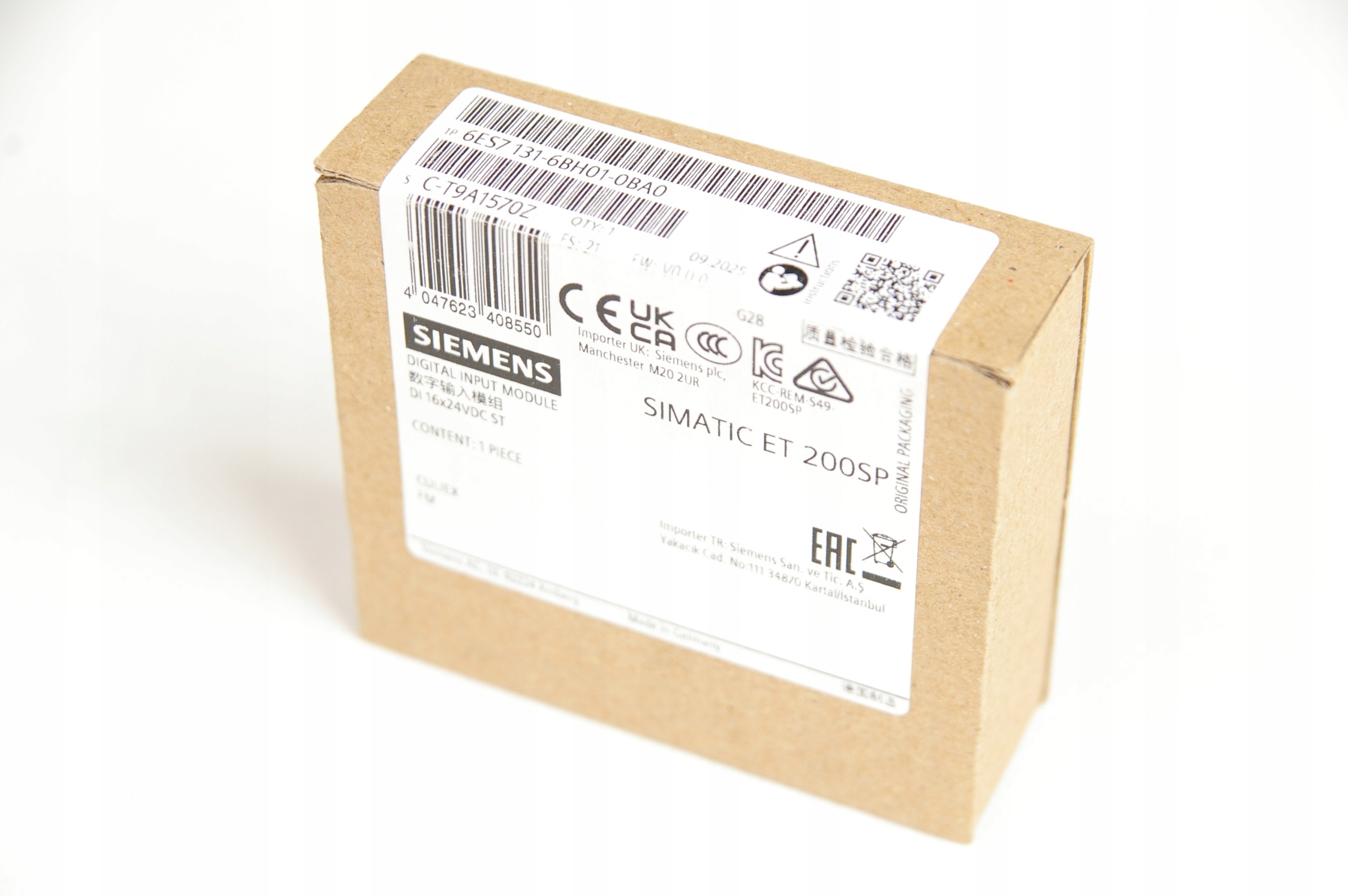 Siemens 6ES7131-6BH01-0BA0 6ES7 131-6BH01-0BA0 ET200SP Digital Input Module · ID 331969597 · Zdjęcie 1