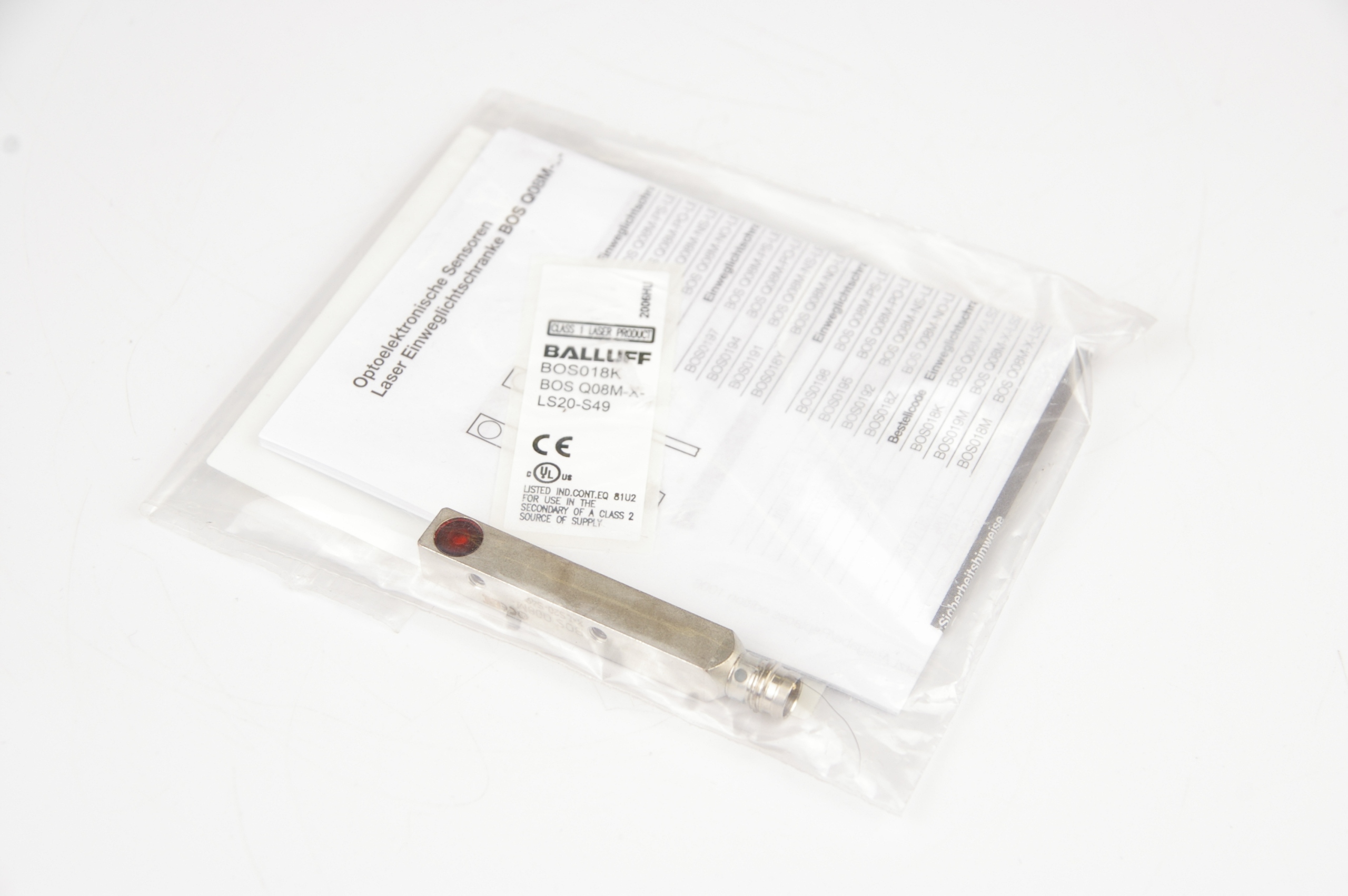 Balluff BOS018K BOS Q08M-X-LS20-S49 Sensor · ID 115254414 · Zdjęcie 1