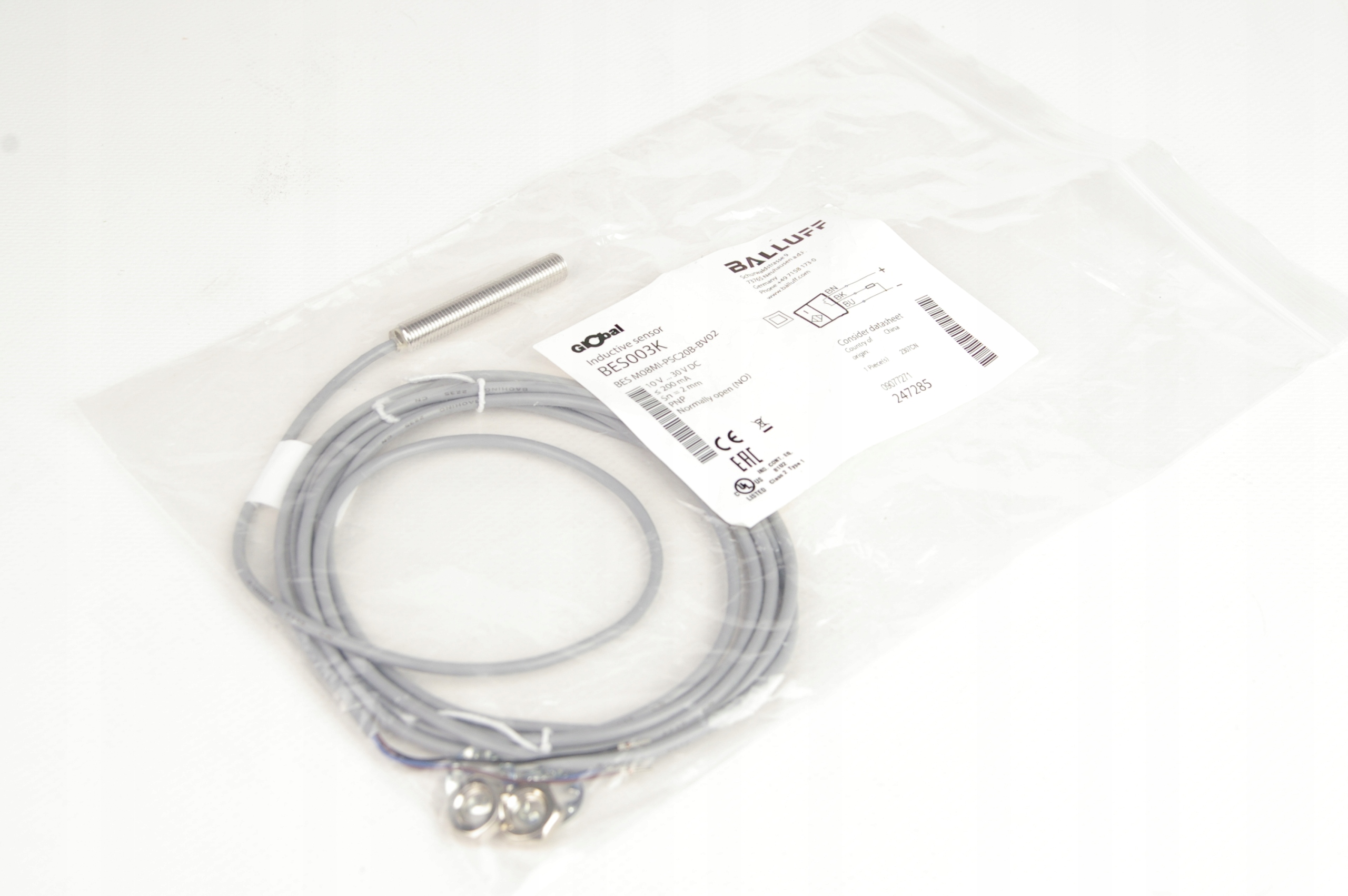 Balluff BES003K BES M08MI-PSC20B-BV02 Inductive sensor · ID 235383440 · Zdjęcie 1