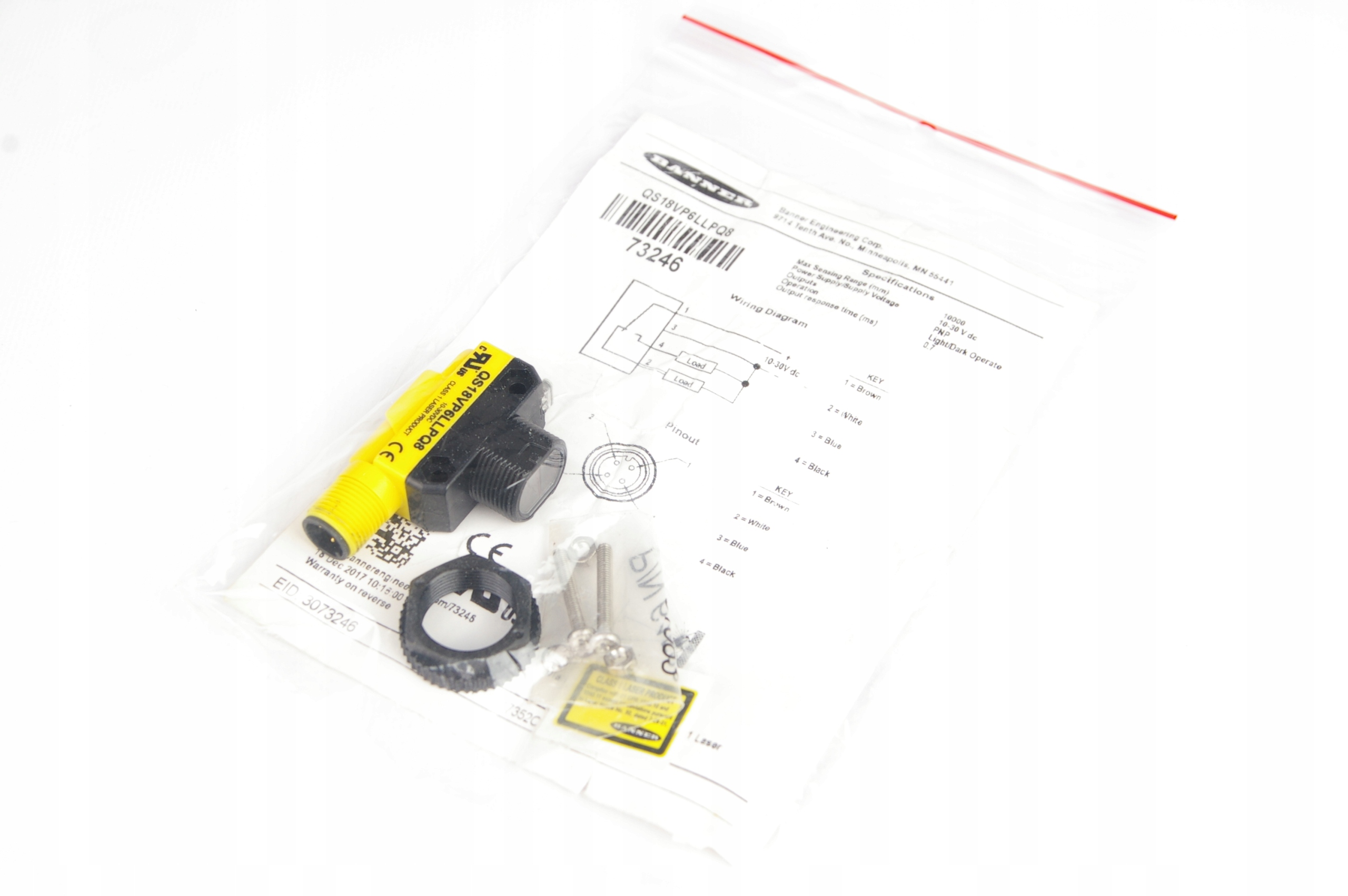 Banner QS18VP6LLPQ8 73246 Photoelectric Sensor · ID 252766423 · Bild 1