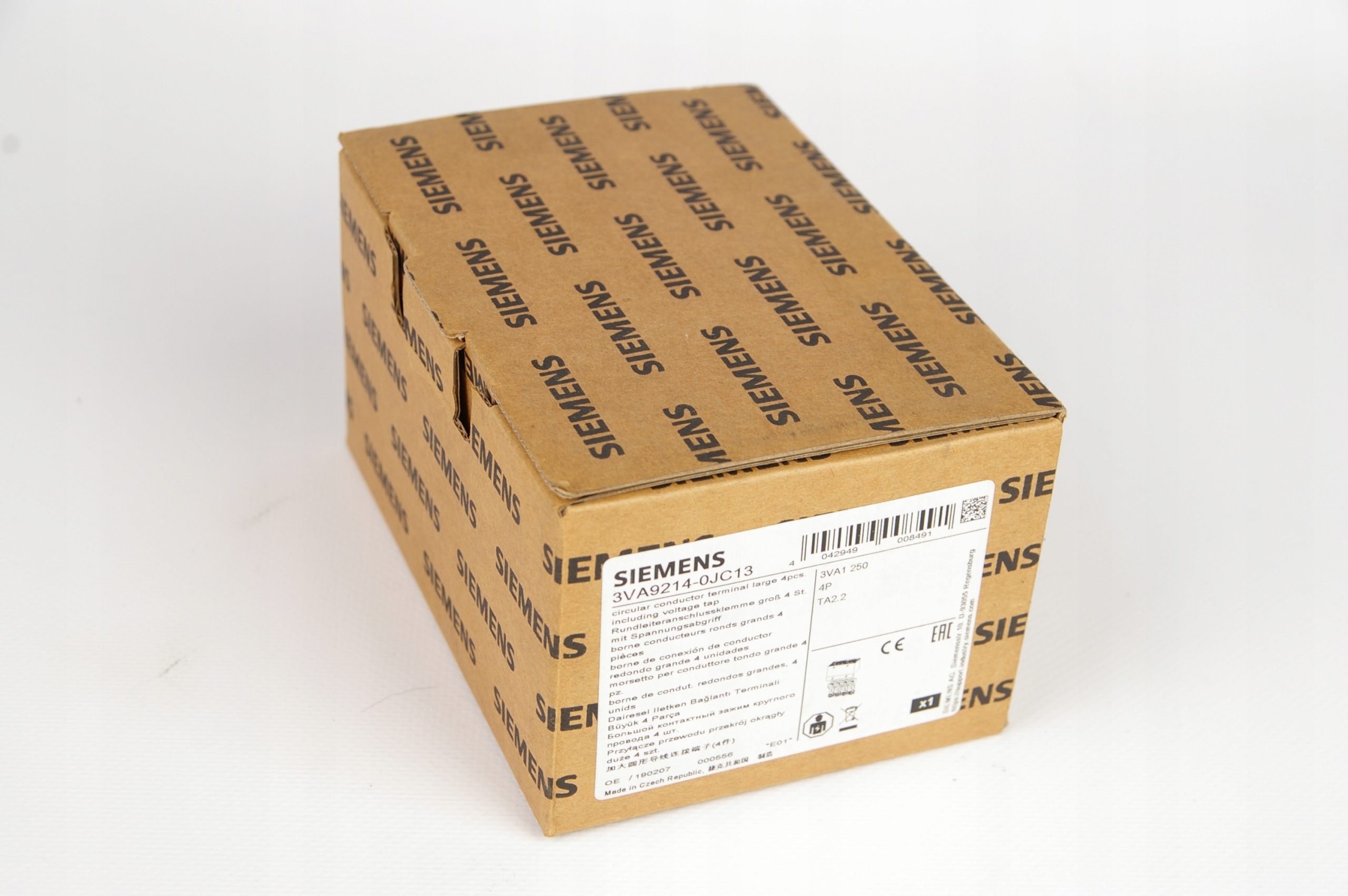 Siemens 3VA9214-0JC13 BRKR 3VA1 250A LUG 4P CTRL · ID 171934858 · Photo 1