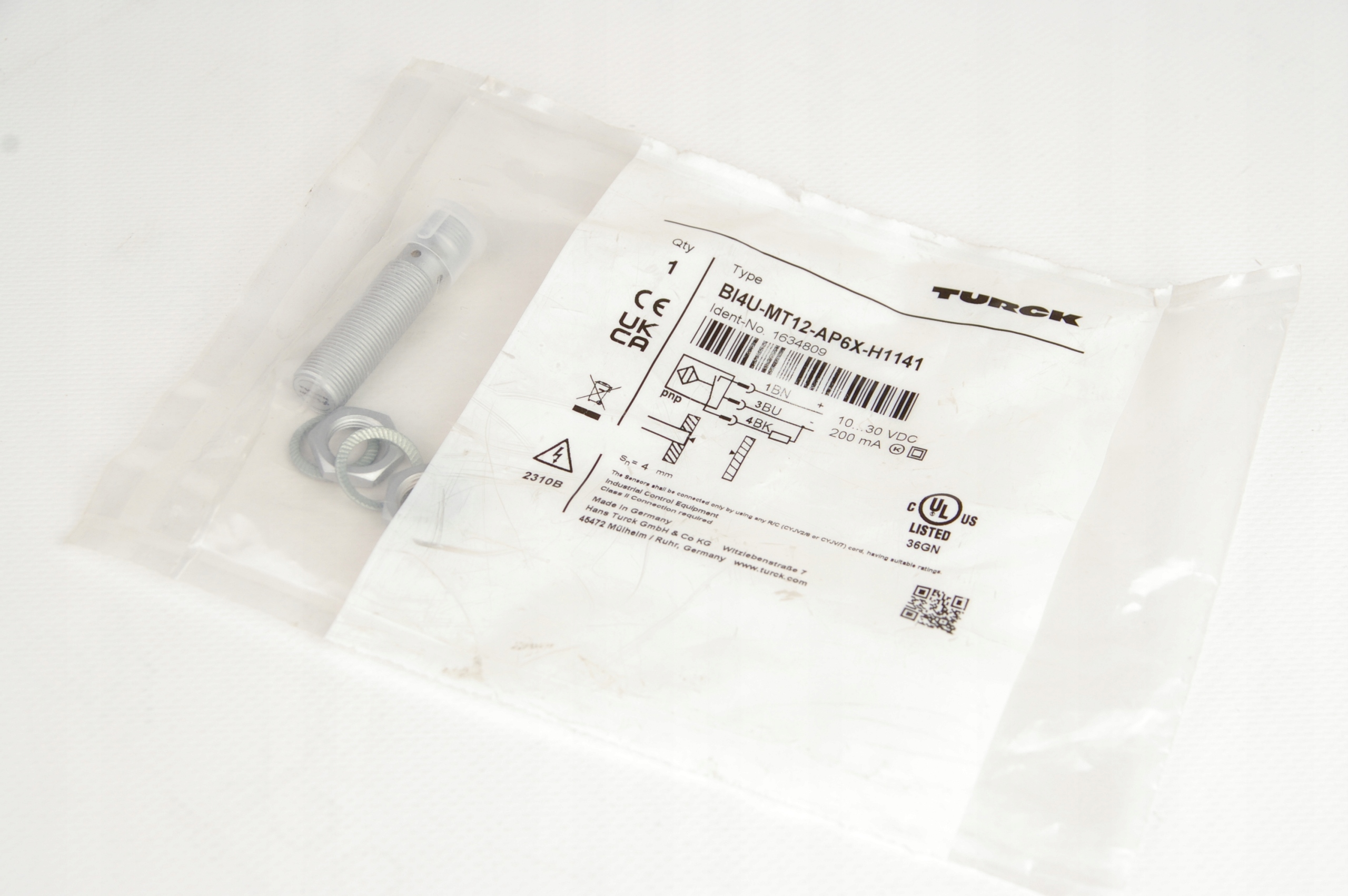 Turck BI4U-MT12-AP6X-H1141 1634809 Inductive Sensor · ID 225474743 · Photo 1