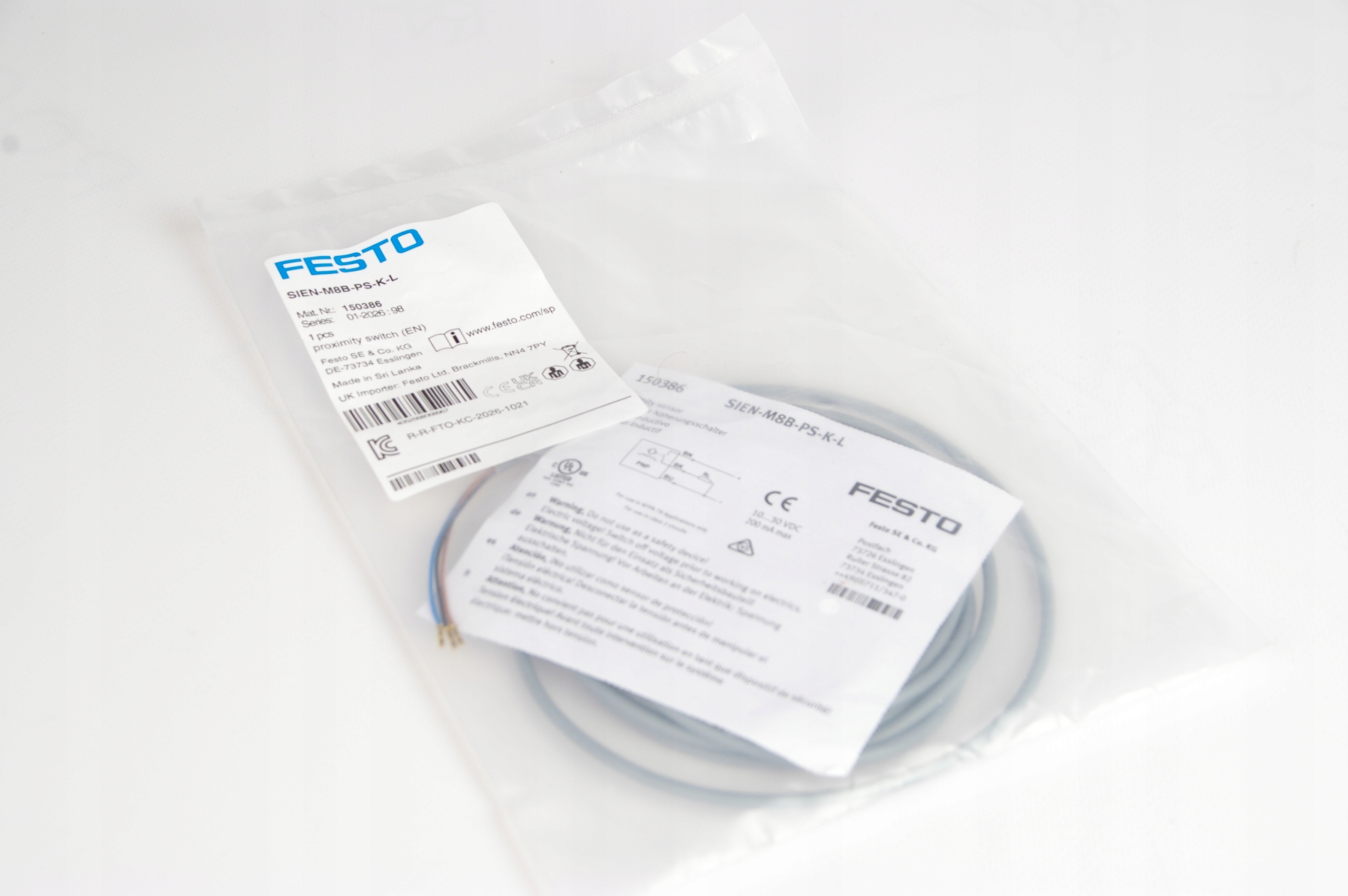 Festo SIEN-M8B-PS-K-L 150386 Proximity sensor · ID 283905823 · Bild 1