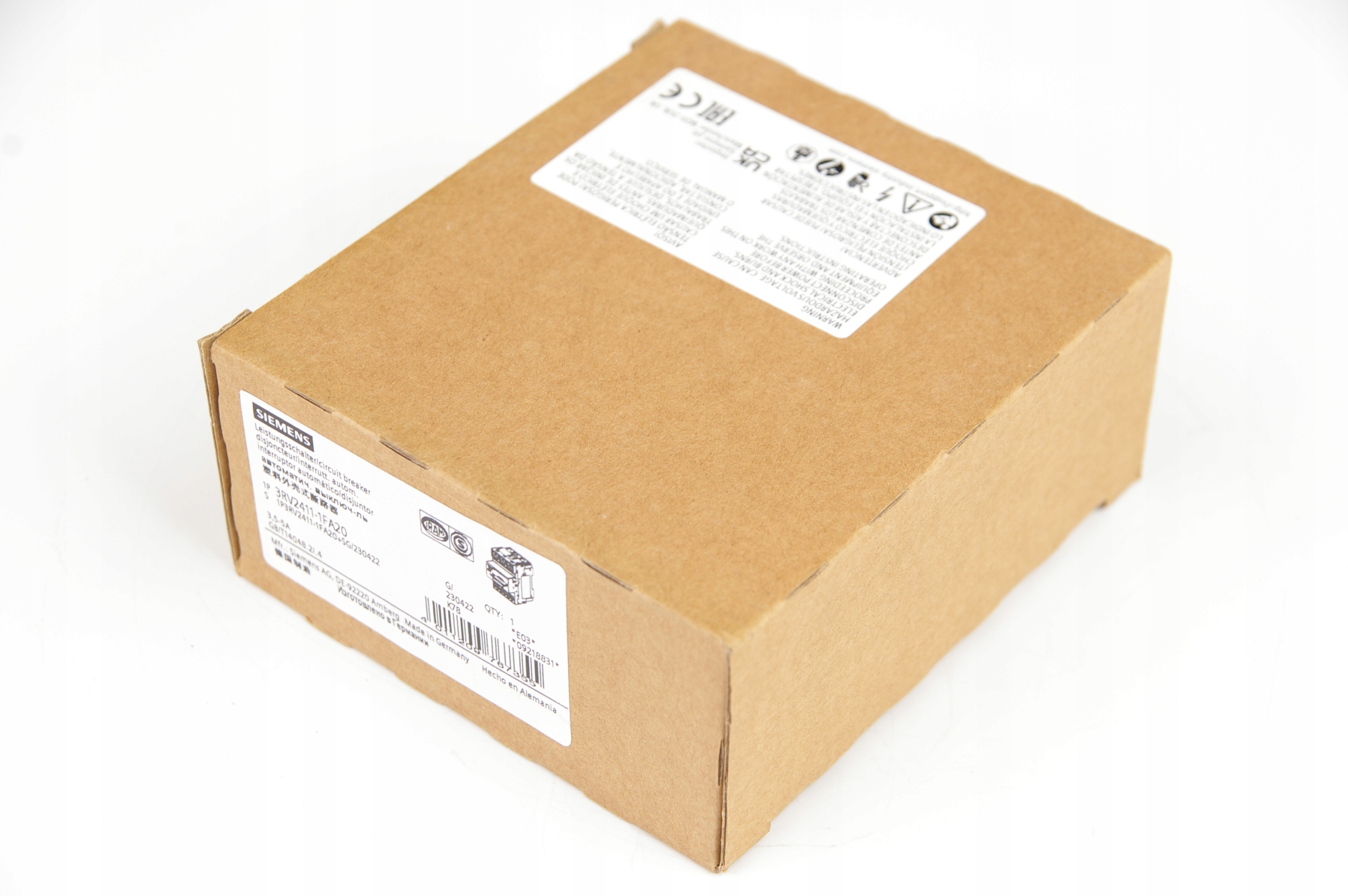 Siemens 3RV2411-1FA20 Circuit Breaker · ID 115254806 · Zdjęcie 1