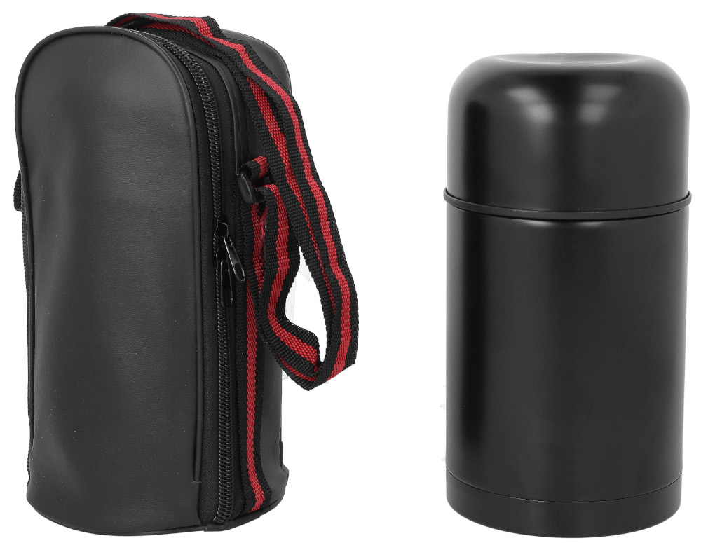 TERMOS OBIADOWY Menażka 0,6L POJEMNIK Na ZUPĘ Żywność Obiad POKROWIEC 1062