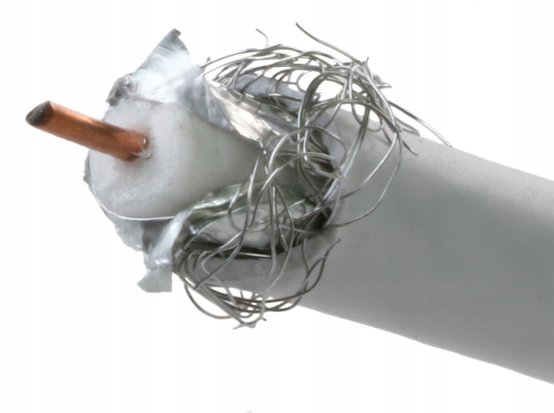 Kabel KONCENTRYCZNY Przewód ANTENOWY 100m RG6