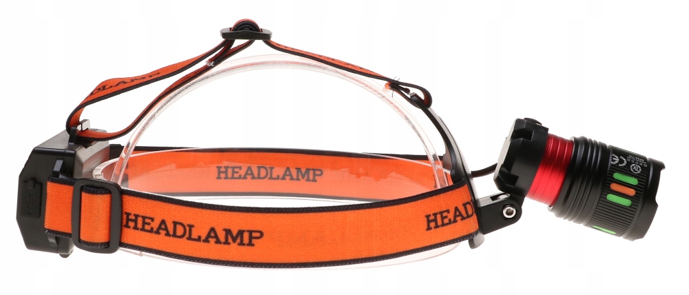 LATARKA Czołowa LED COB TYLNE Światło Czerwone ZOOM Czołówka 8892