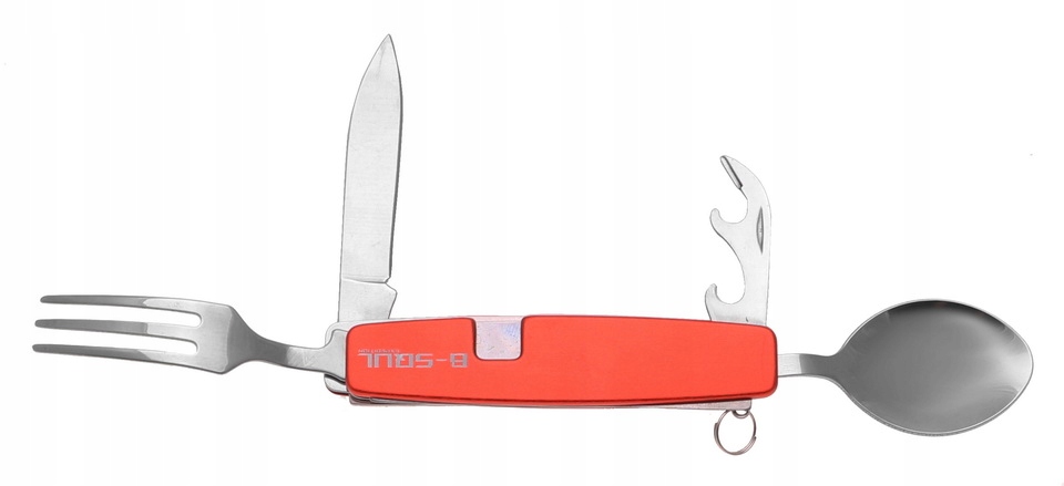 NIEZBĘDNIK Turystyczny Scyzoryk 5w1 Nóż Widelec Łyżka Otwieracz 3191