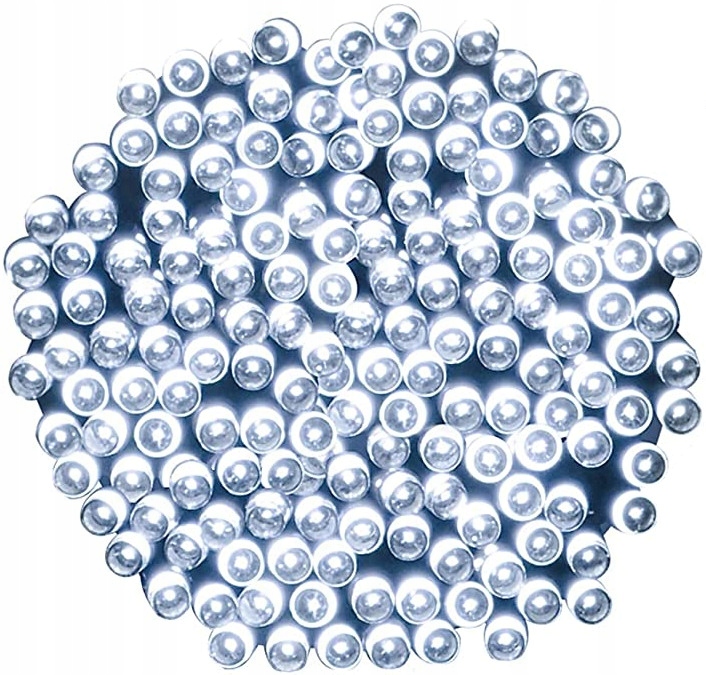 LAMPKI CHOINKOWE Świąteczne Światełka WEWNĘTRZNE 100led BIAŁE ZIMNE L100Z
