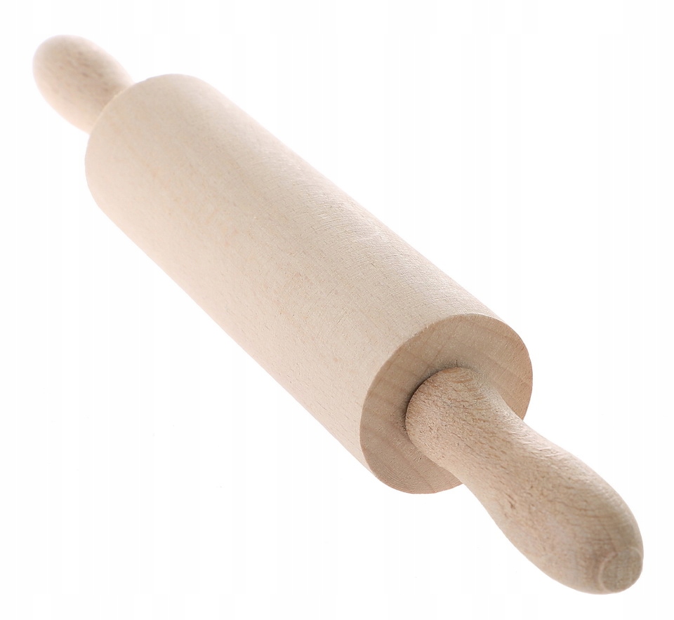 Wałek do ciasta DREWNIANY obrotowy Mały MINI W2N