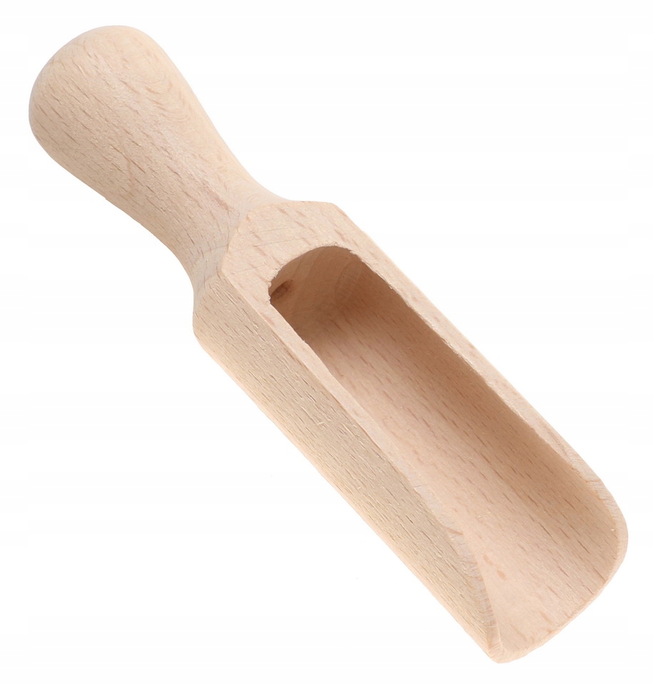 CZERPAK Drewniany ŁOPATKA Nabierak 10,5cm Do Przypraw mąki Cukru L30
