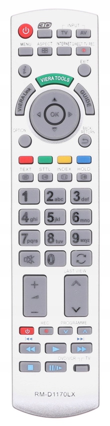 PILOT Do TV Telewizora PANASONIC Uniwersalny VIERA LCD 3D Internet 112