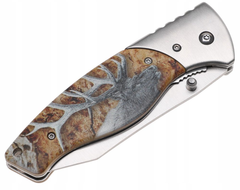 NÓŻ MYŚLIWSKI Scyzoryk Składany Turystyczny N367