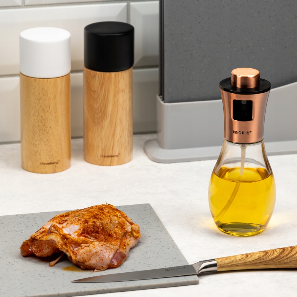 SPRYSKIWACZ do OLEJU Oliwy Octu Dozownik w SPRAYU Z LEJKIEM Miedziany 1725