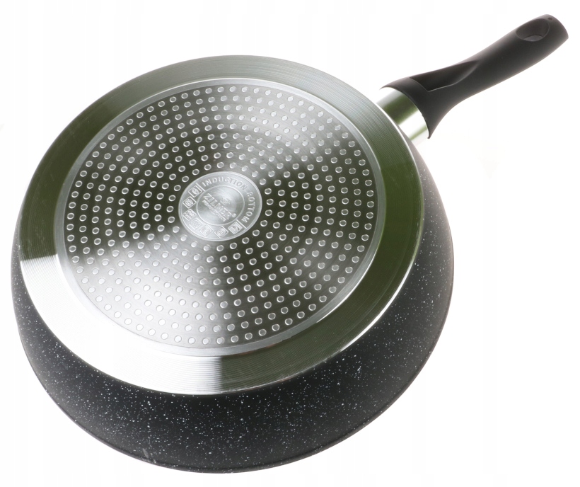 PATELNIA MARMUROWA Nieprzywierająca 30cm INDUKCJA GAZ Z Pokrywką 7718