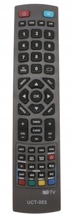 PILOT UNIWERSALNY Do TV Telewizora LCD BLAUPUNKT SHARP TECHNIKA 053