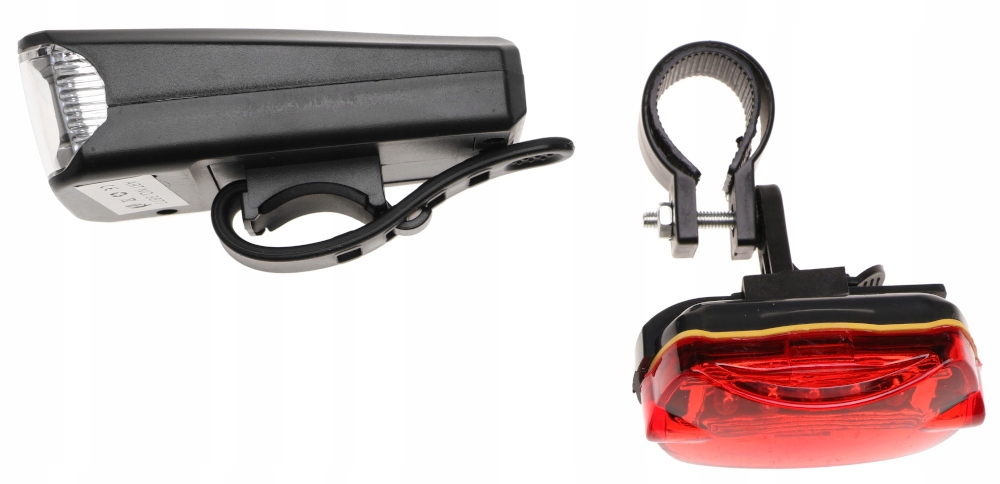 LAMPKI Rowerowe Światło OŚWIETLENIE Latarka PRZÓD TYŁ Zestaw Lampek 252