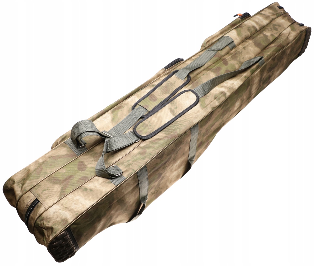 POKROWIEC Wędkarski Torba Na WĘDKI 2 Kieszenie 3 KOMORY 150cm 200051
