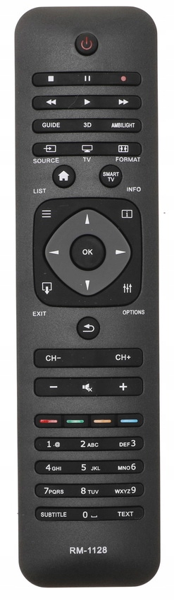 PILOT Do TV Telewizora PHILIPS Uniwersalny LCD LED SMART Ambilight 3D 1128