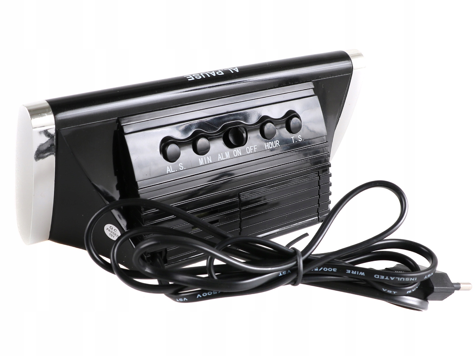 BUDZIK Zegar Cyfrowy Z Alarmem Elektroniczny LED Sieciowy Czerwony 391