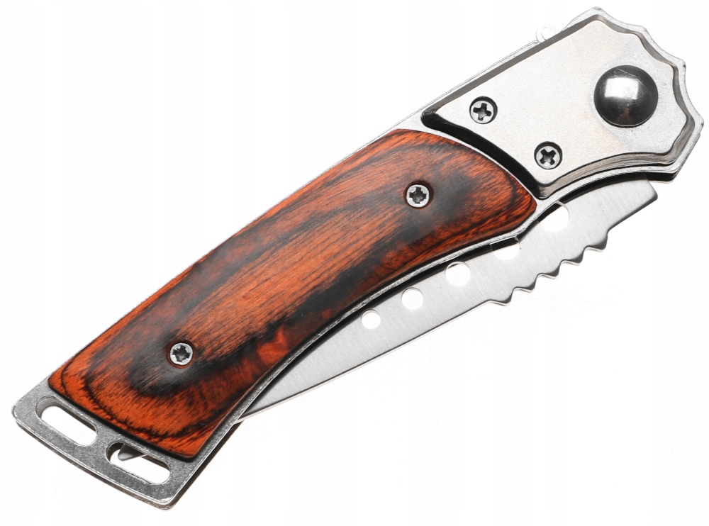 NÓŻ MYŚLIWSKI Scyzoryk Składany Turystyczny Sprężynowy Pokrowiec 1660