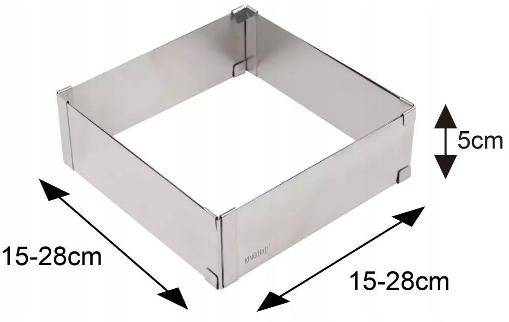 Forma Foremka Do Pieczenia CIASTA Tortu Rant REGULOWANA Stalowa 1906