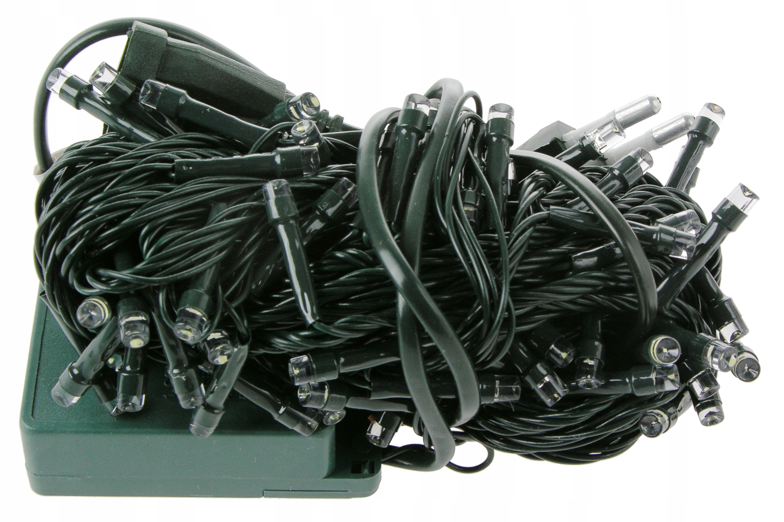 LAMPKI CHOINKOWE Świąteczne Światełka WEWNĘTRZNE 100led BIAŁE CIEPŁE L100C