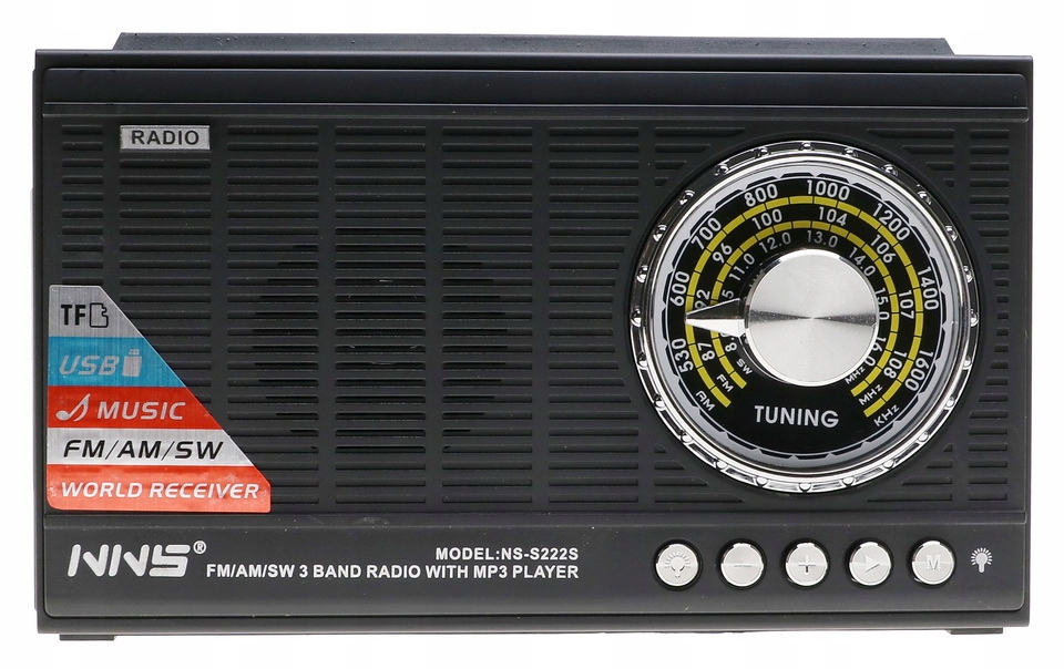 Radio PRZENOŚNE SOLARNE Głośnik Bluetooth Latarka