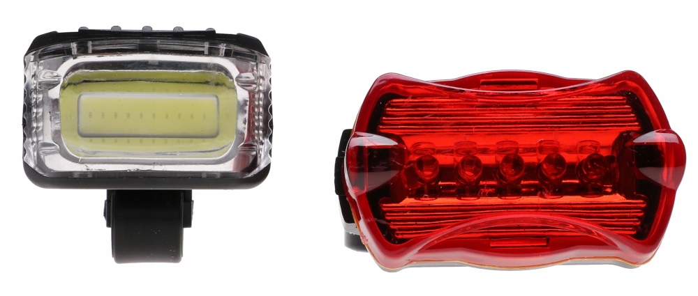 LAMPKI Rowerowe Światło OŚWIETLENIE Latarka PRZÓD TYŁ Zestaw Lampek 252