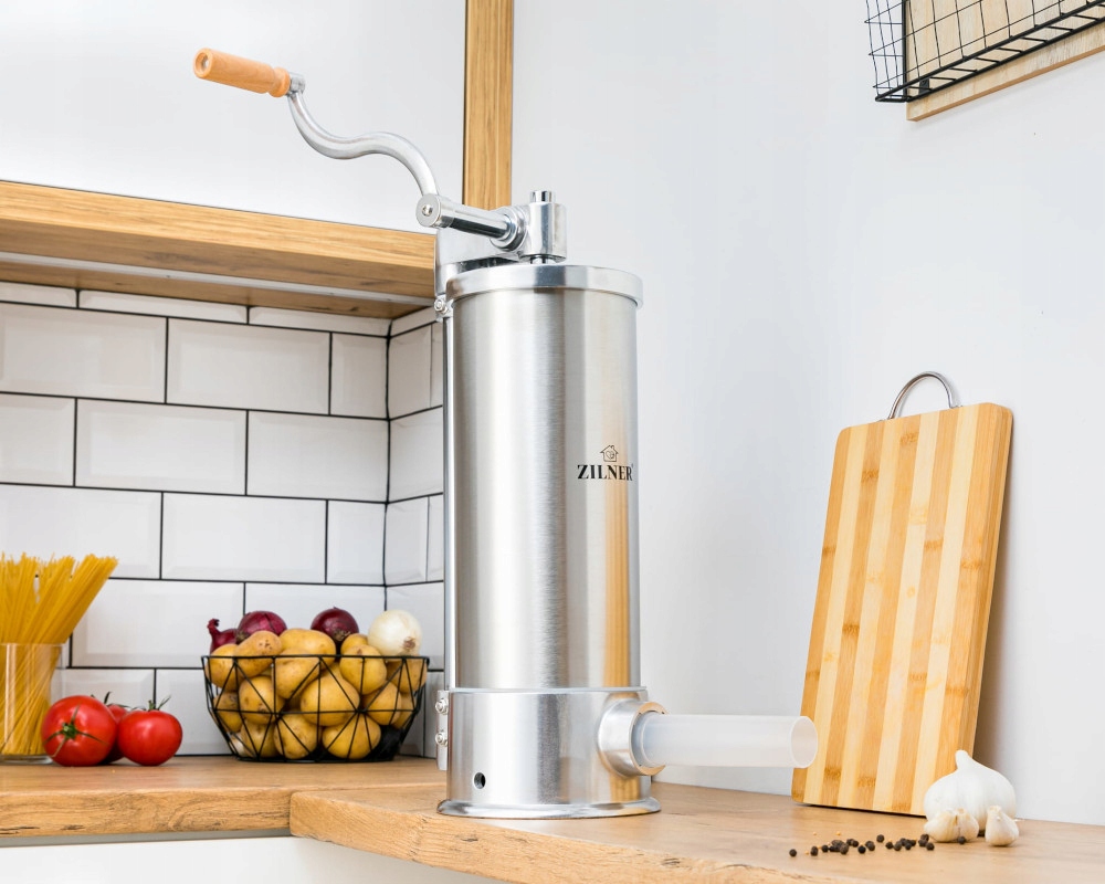 NADZIEWARKA Maszynka Do MIĘSA KIEŁBASY 2 TŁOKI Nabijarka Szpryca 5,5kg 3905