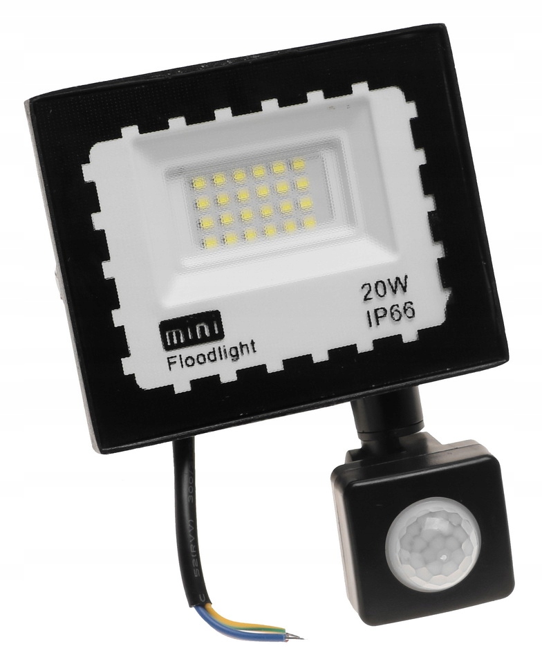 HALOGEN Naświetlacz Lampa LED SMD z CZUJNIKIEM Ruchu Zmierzchu 20W 3225