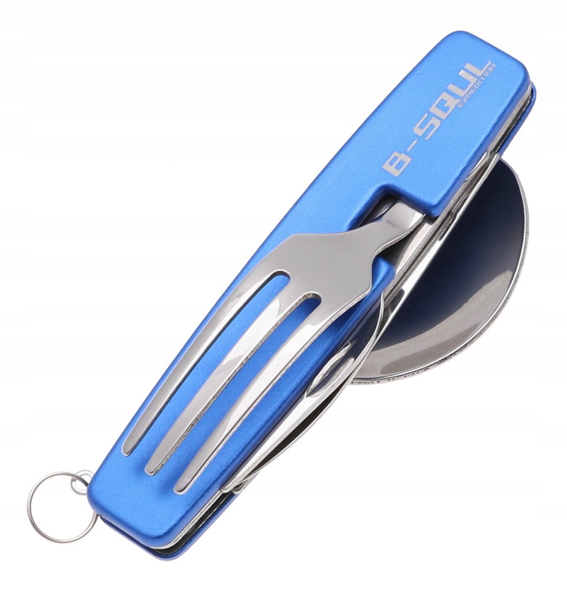 NIEZBĘDNIK Turystyczny Scyzoryk 5w1 Nóż Widelec Łyżka Otwieracz 3191