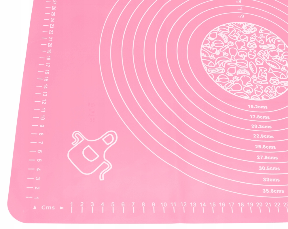 Stolnica SILIKONOWA Mata Kuchenna Z Miarkami Podkładka 50x40cm 4654