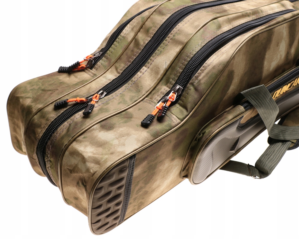 POKROWIEC Wędkarski Torba Na WĘDKI 2 Kieszenie 3 KOMORY 150cm 200051