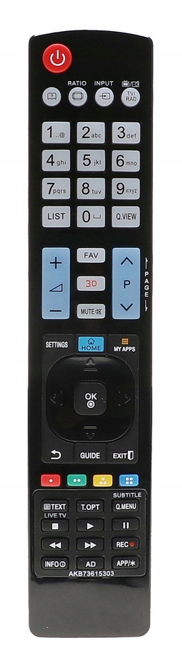 PILOT Do TV Telewizora LG UNIWERSALNY LG LED LCD 3D AKB73615303