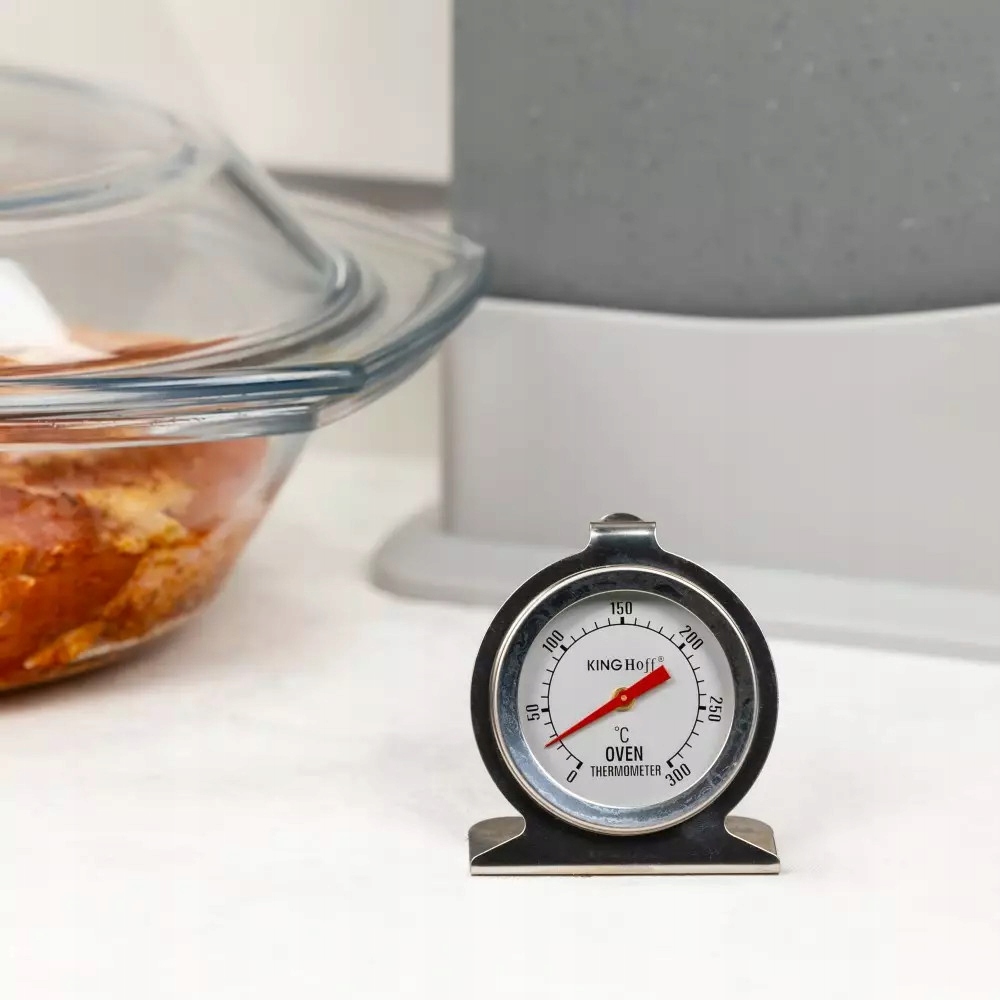 TERMOMETR Stalowy DO PIEKARNIKA Wędzarni Kuchenny 300 Stopni 3699
