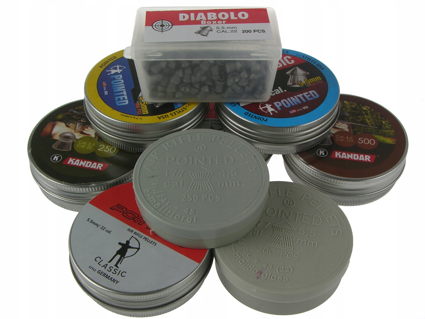 ŚRUT do wiatrówki KANDAR SPORT 4,5mm 500szt Płaski