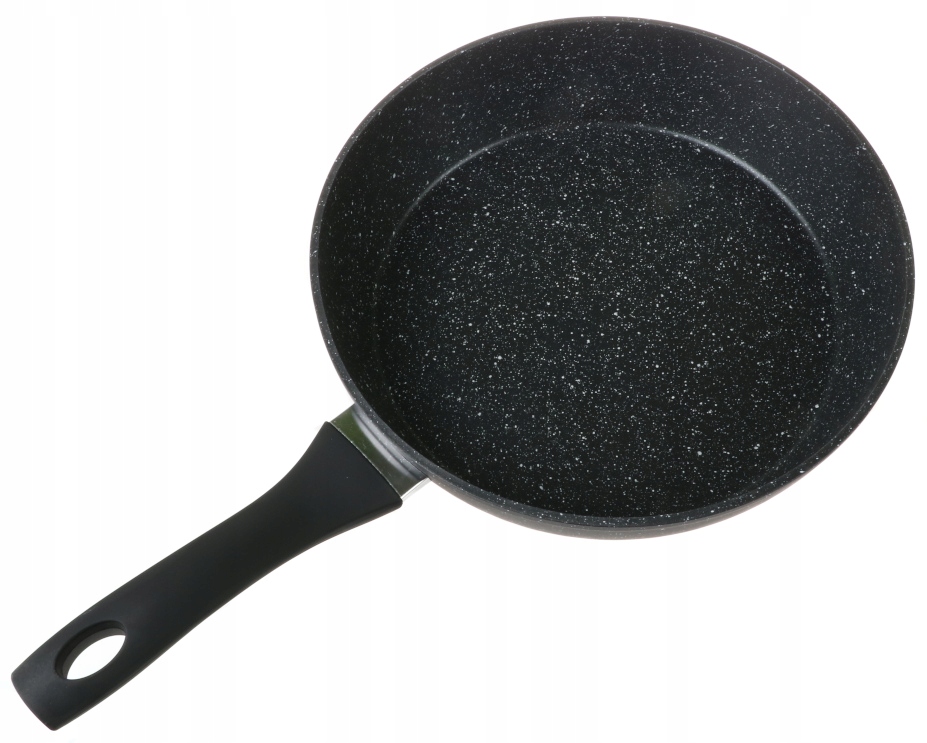 PATELNIA MARMUROWA Nieprzywierająca 30cm INDUKCJA GAZ Z Pokrywką 7718